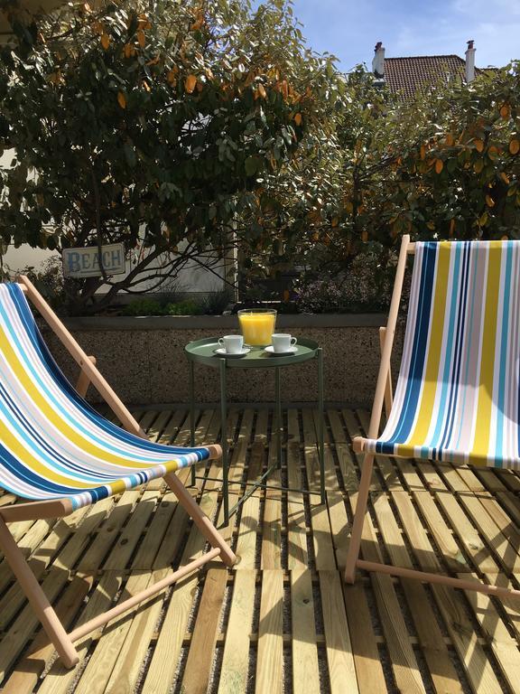 Le Wim'Heureux Terrasse Leilighet Wimereux Eksteriør bilde