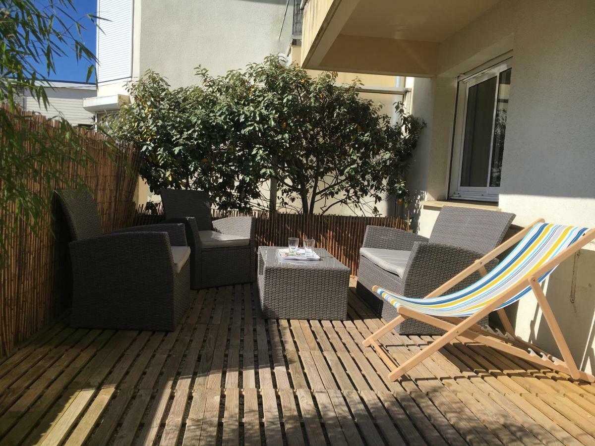 Le Wim'Heureux Terrasse Leilighet Wimereux Eksteriør bilde