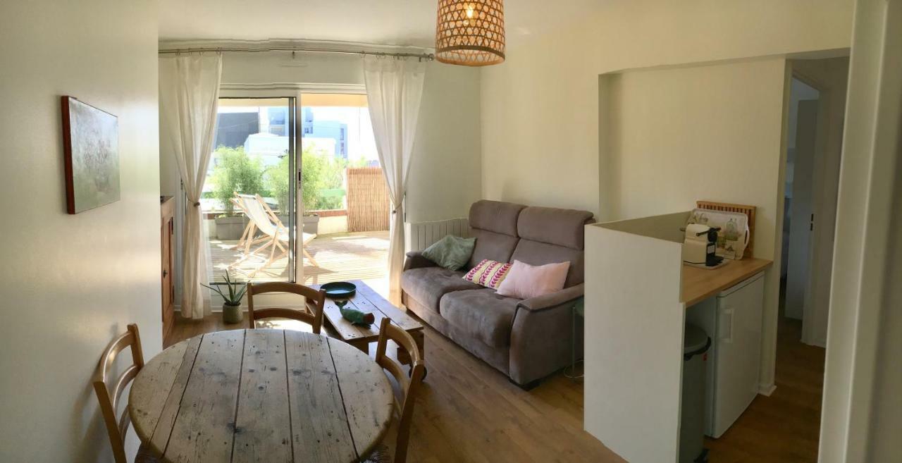 Le Wim'Heureux Terrasse Leilighet Wimereux Eksteriør bilde